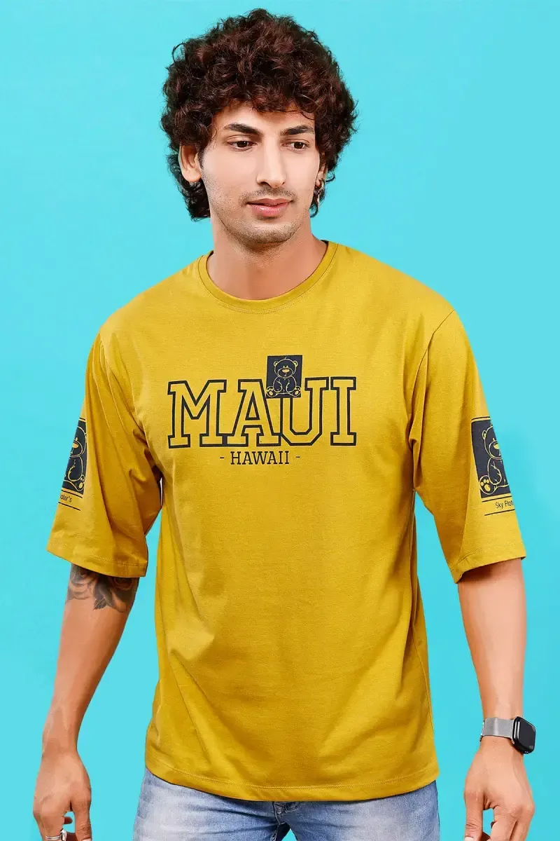 Men's Printed Drop Shoulder T-shirt