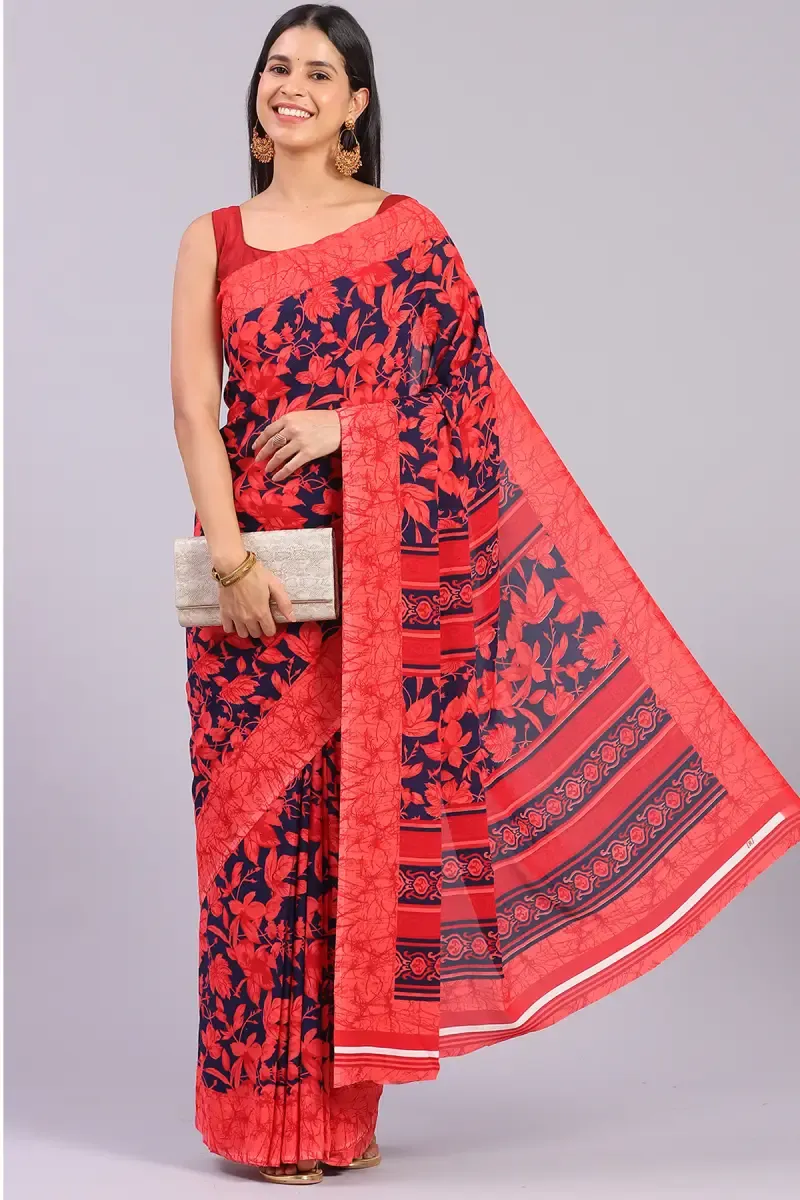 Georgette Printed Saree for Women