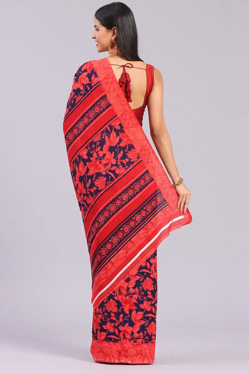 Georgette Printed Saree for Women