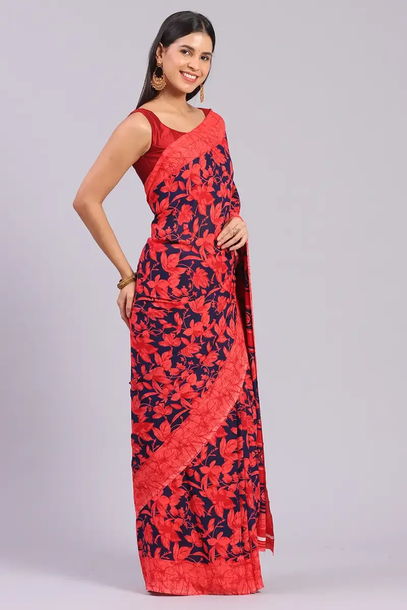 Georgette Printed Saree for Women