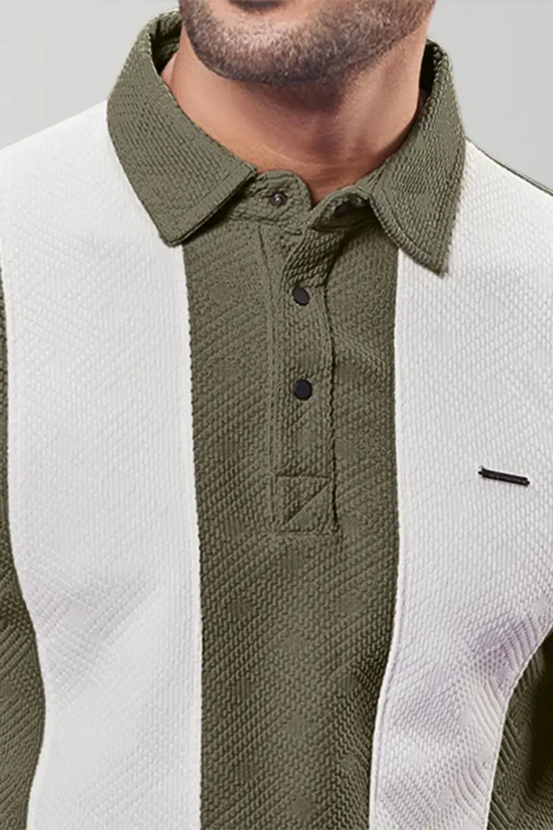 Striped Polo T-shirt for Men
