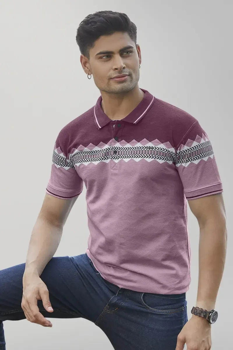 Printed Polo T-shirt for Mens