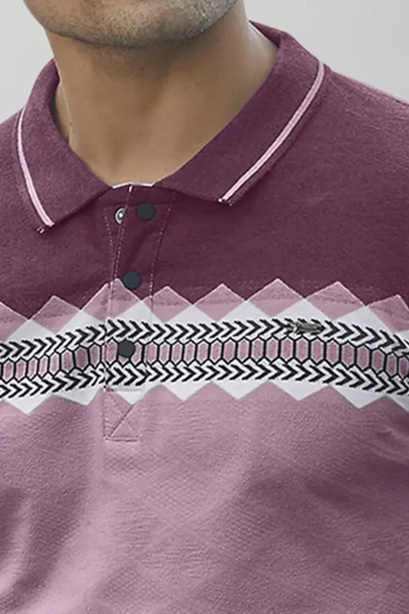 Printed Polo T-shirt for Mens