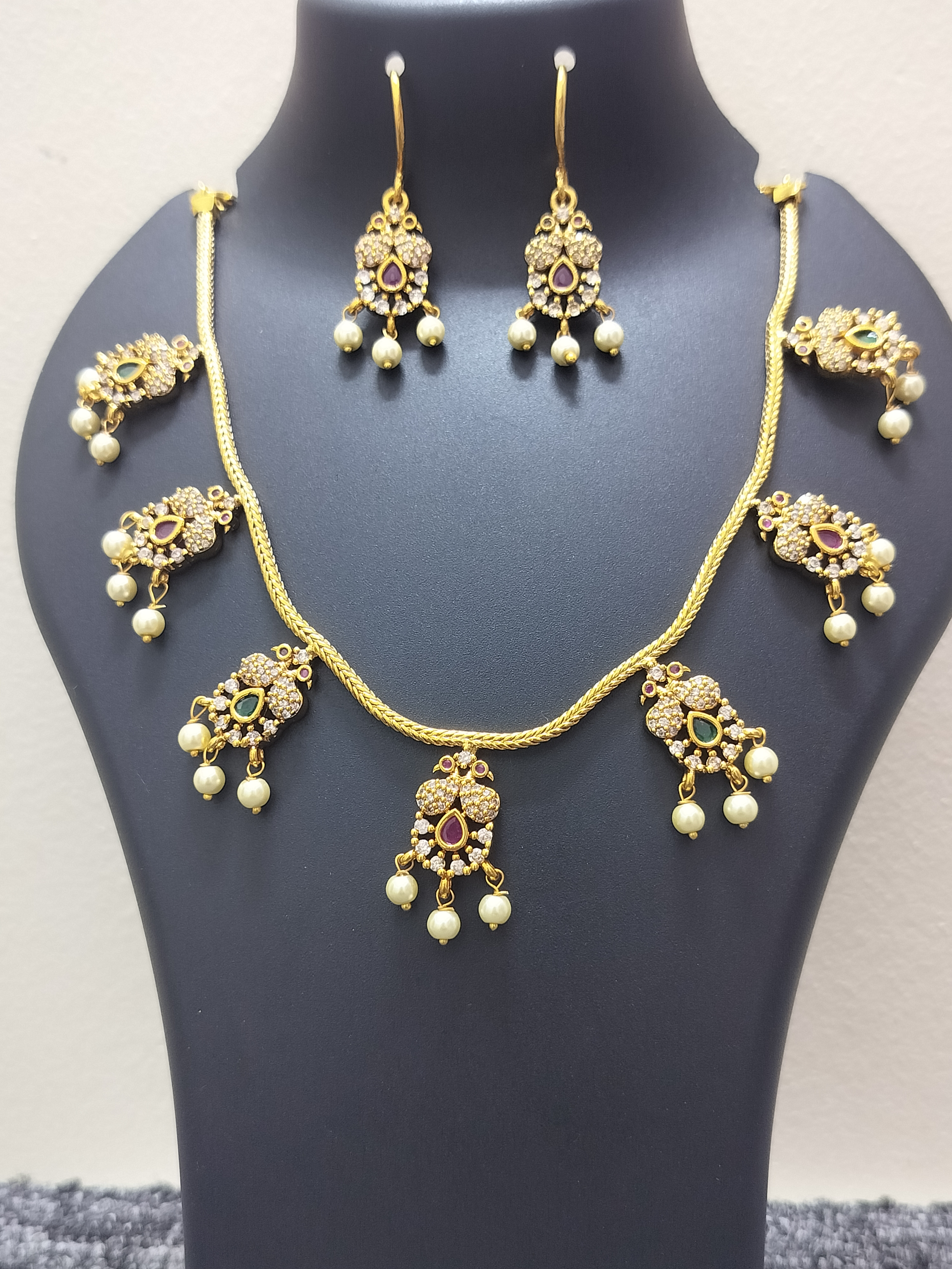 Royal multi peacock pendant