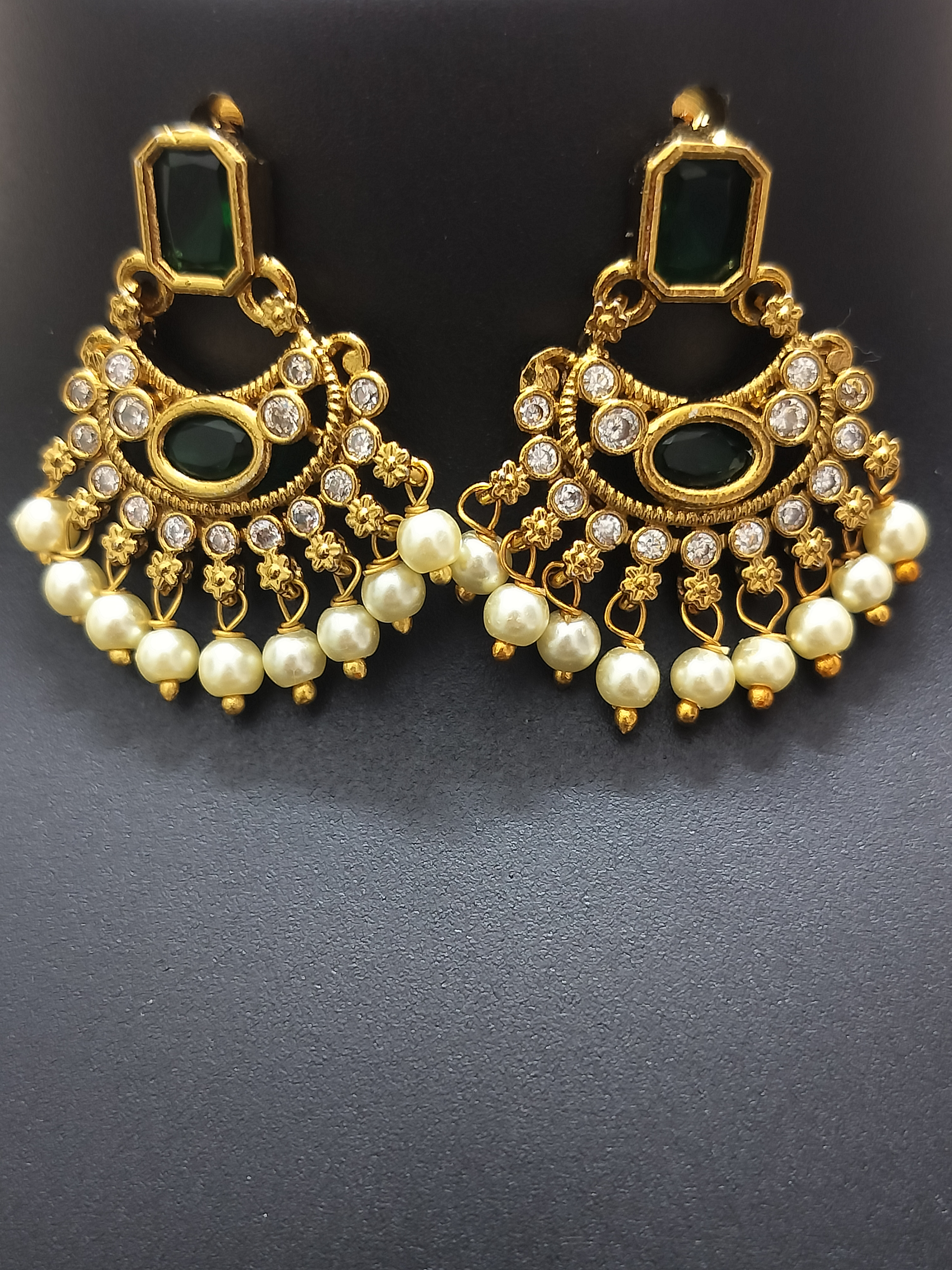 Heritage gold finish ruby pendants
