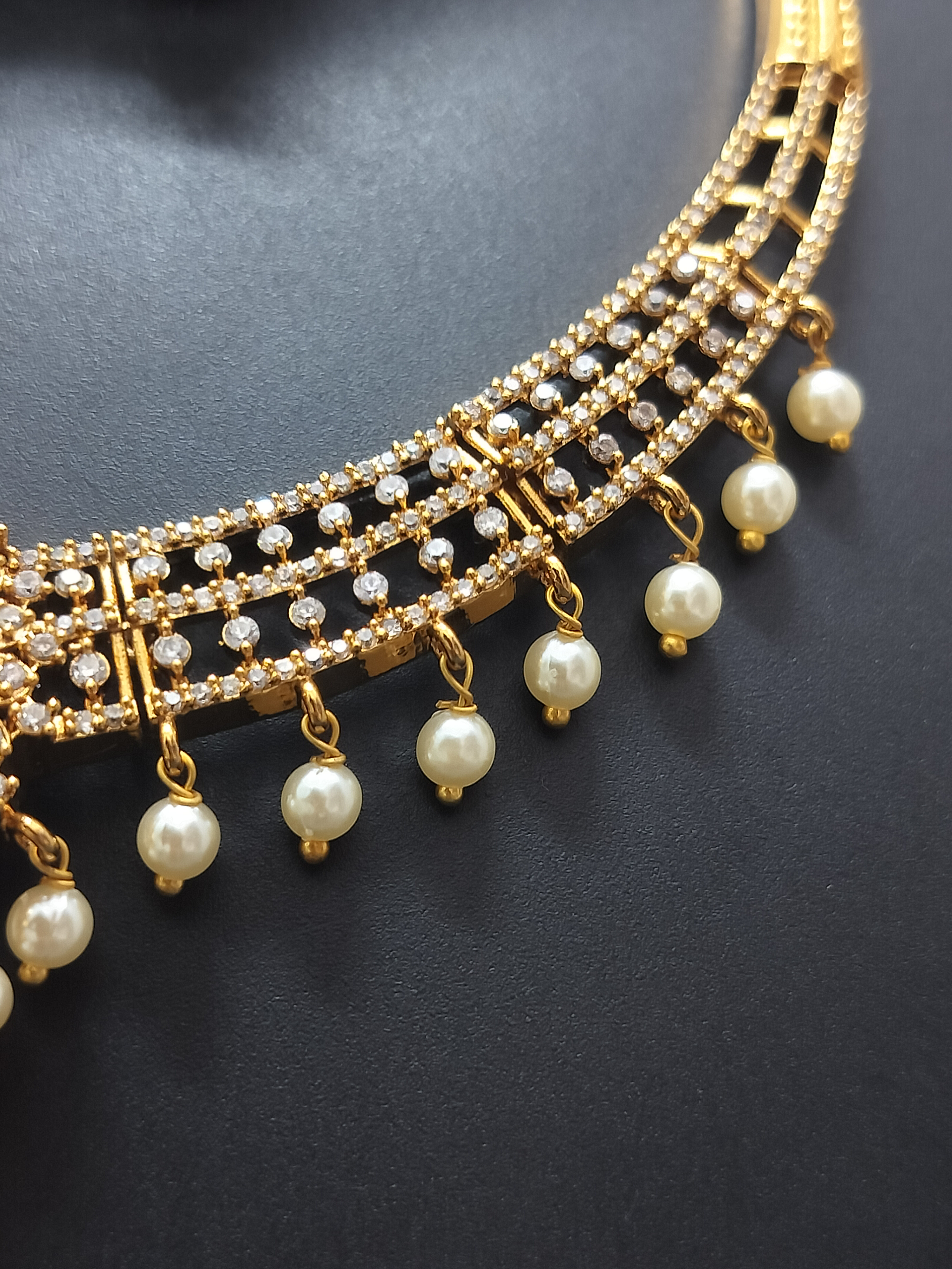 Antique gold plated mutiple stone colour